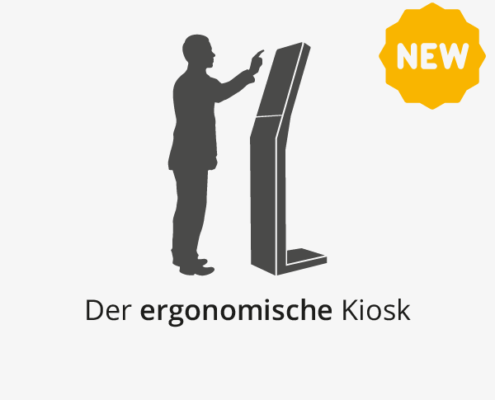 Ergonomischer Kiosk für Besuchermanagement